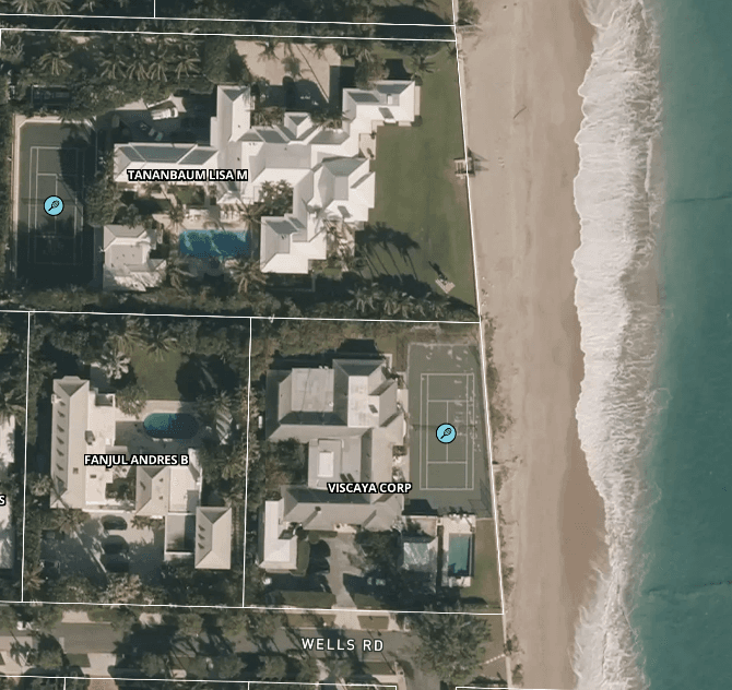 Palm Beach FL map view
